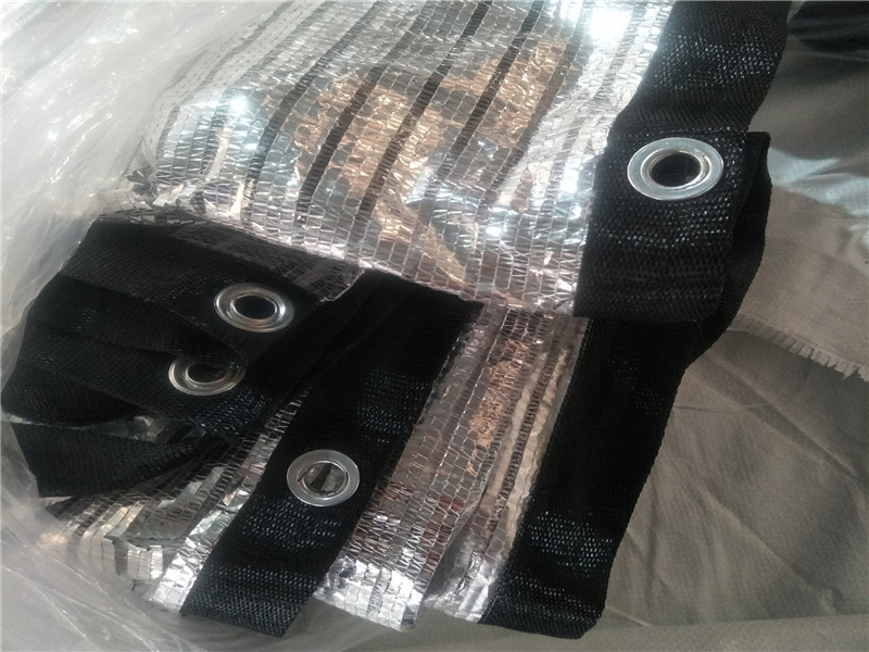 Knitted HDPE Black and White Aluminum Foil Solar Control Shade Net