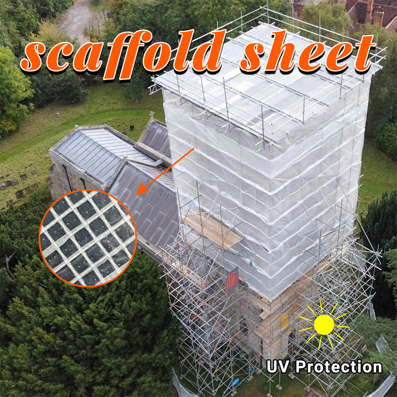 Clear Plastic Leno Tarps Cover Pe Lona Net Poly Scaffold Sheet Buy