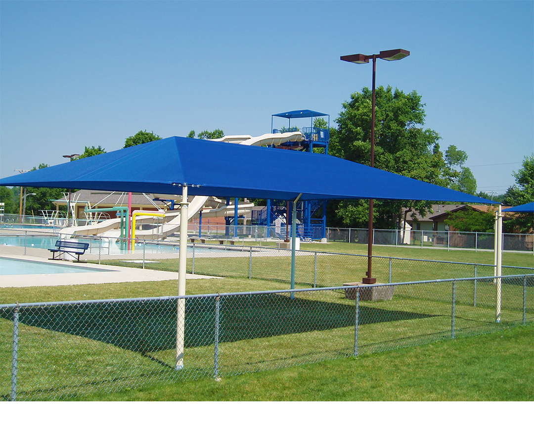 Balcony Dark Grey Waterproof Shade Fabric