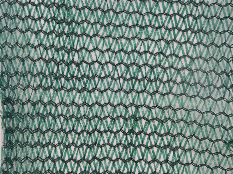 New HDPE 60GSM Dark Green And Black Tape Garden Shade Net